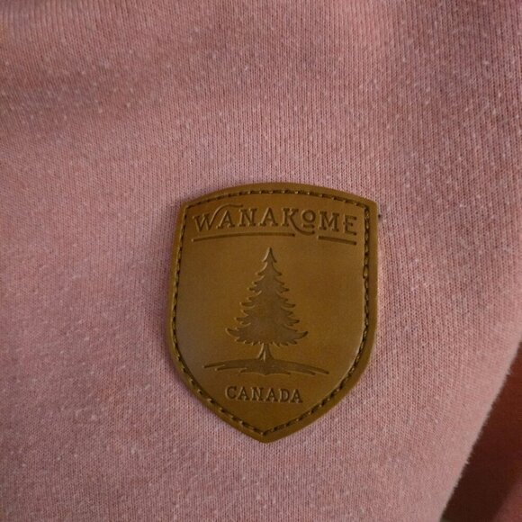 Wanakome Selene Color Block Hoodie Pink Cream Tan Size M - Picture 5 of 11